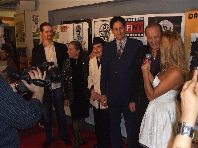 (left to right) P.J. Galati,Renie Reiss,Alex Turney,Claudio Laniado,Jos Laniado. Interviewed by IFQ TV at the NY International Independent Film and Video Festival 2009;world premier of THE TANGO DATE(2009)