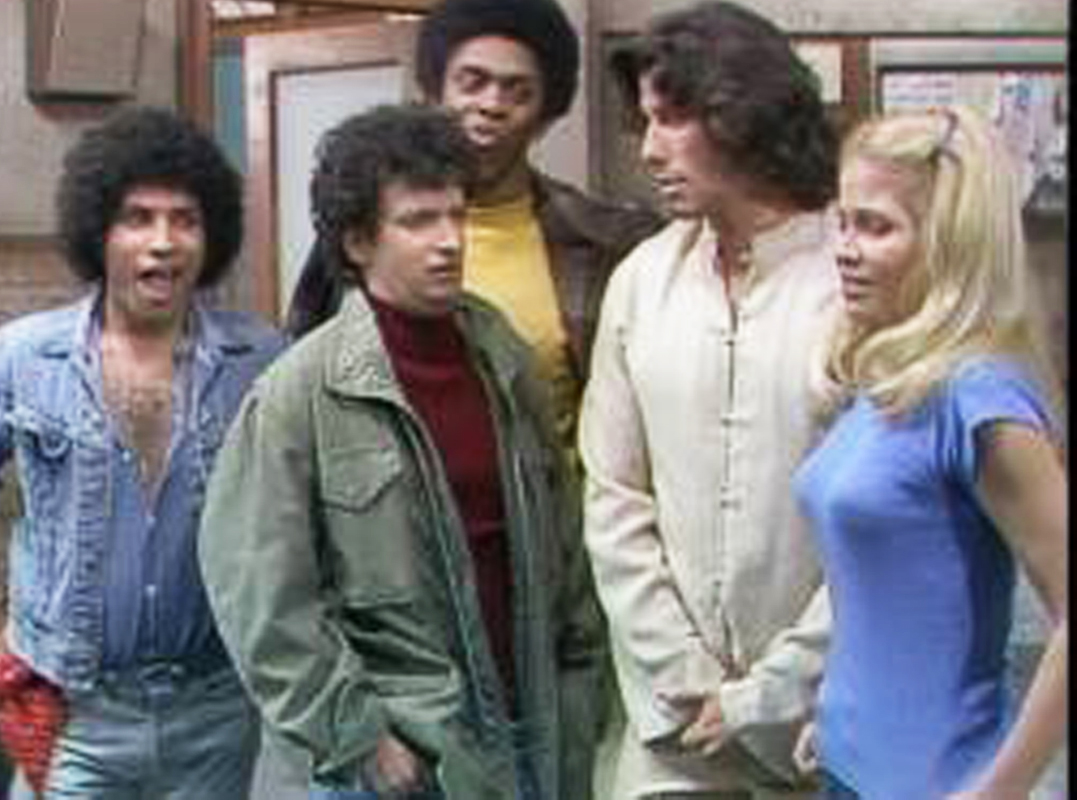 Suze Lanier-Bramlett, John Travolta, Ron Palillo, Lawrence Hilton Jacobs, Robert Hedges