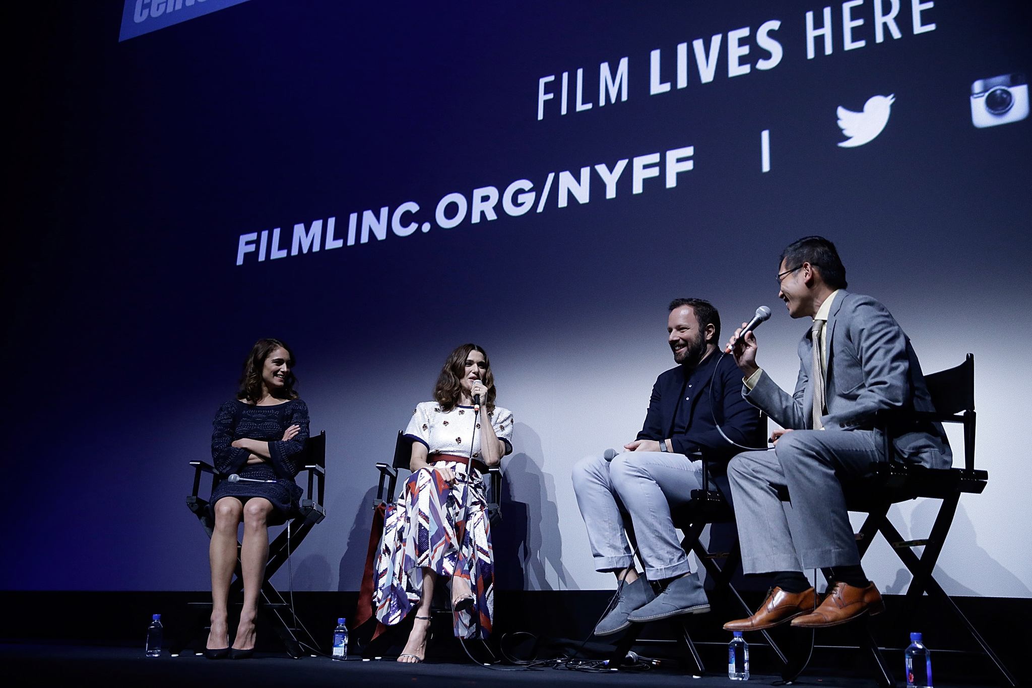 Rachel Weisz, Yorgos Lanthimos and Ariane Labed at event of The Lobster (2015)