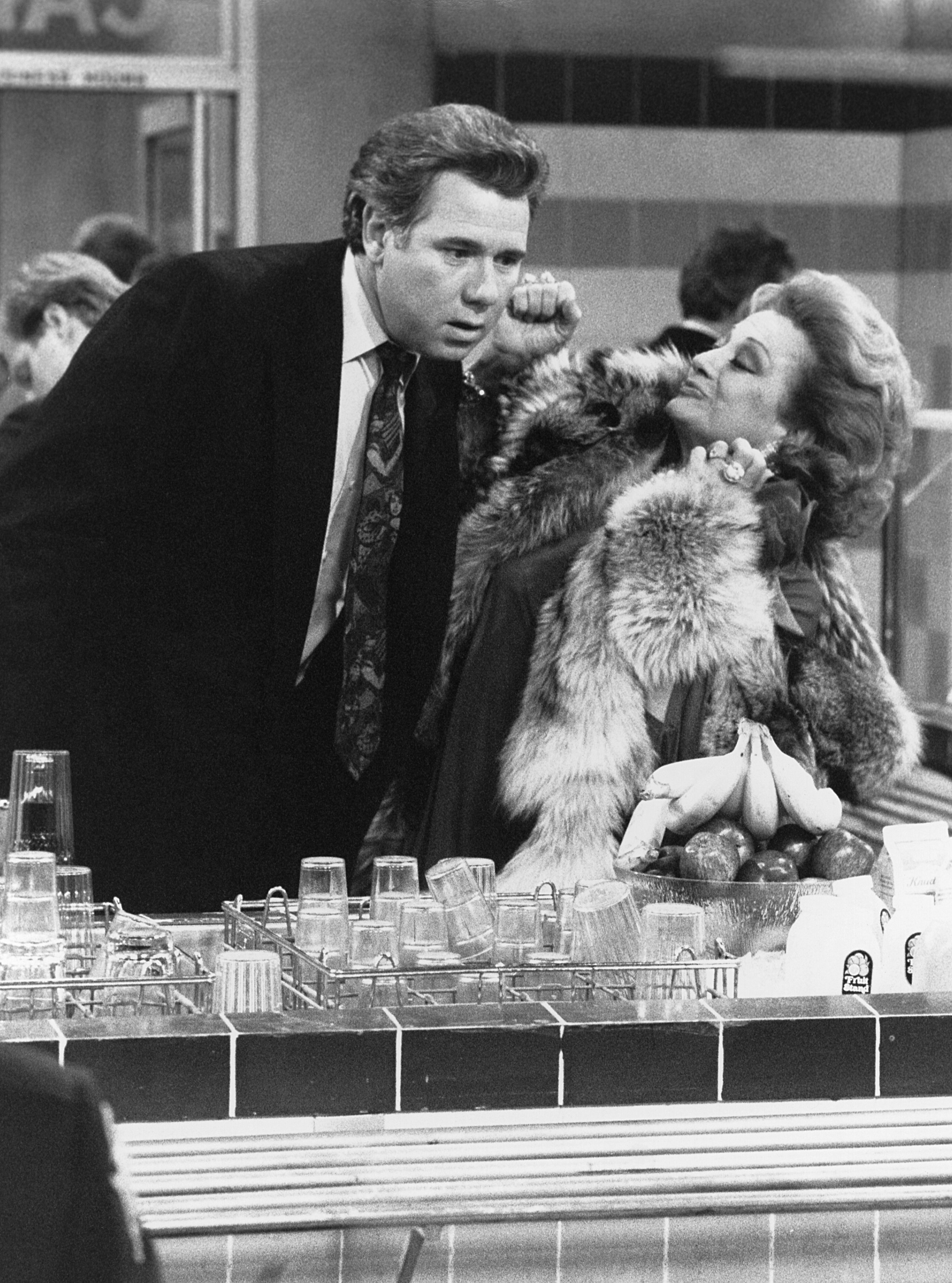 Still of Magda Harout and John Larroquette in Night Court (1984)