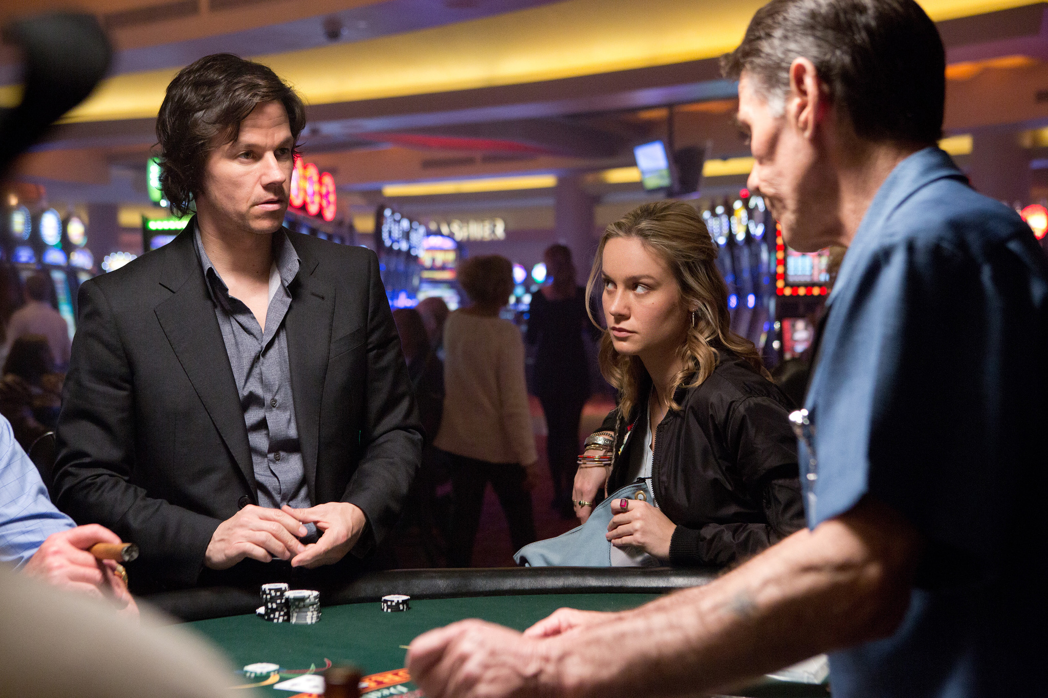 Still of Mark Wahlberg and Brie Larson in The Gambler (2014)