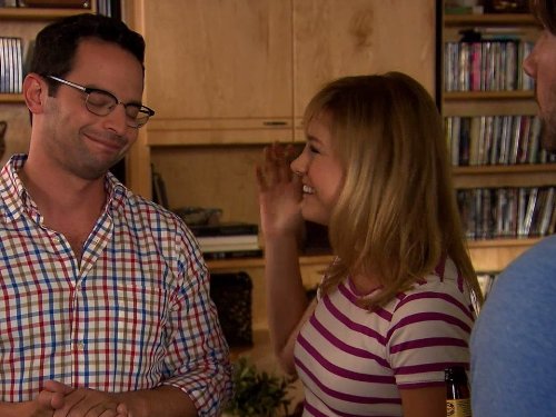 Still of Brie Larson and Nick Kroll in The League (2009)