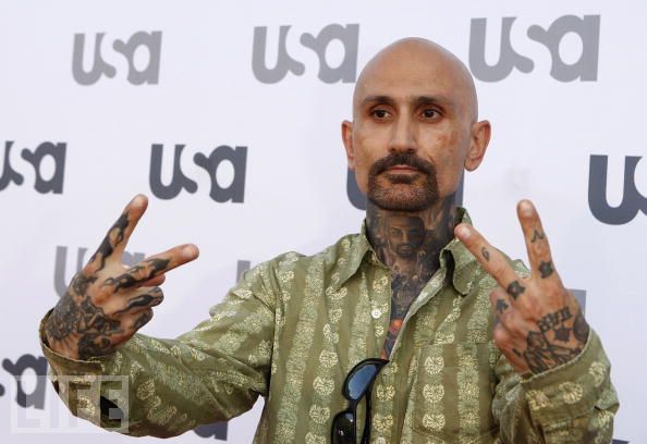 Robert LaSardo attends 'Monk' celebrates 100 episodes at the Pan e Vino Restaurant in Los Angeles August 3rd (2008)