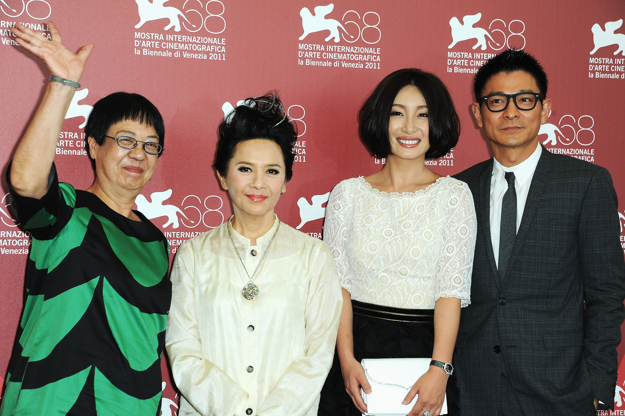 Ann Hui, Deannie Yip, Andy Lau, Hailu Qin and Del Casino