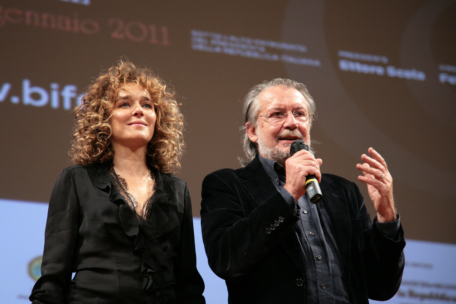 with Valeria Golino