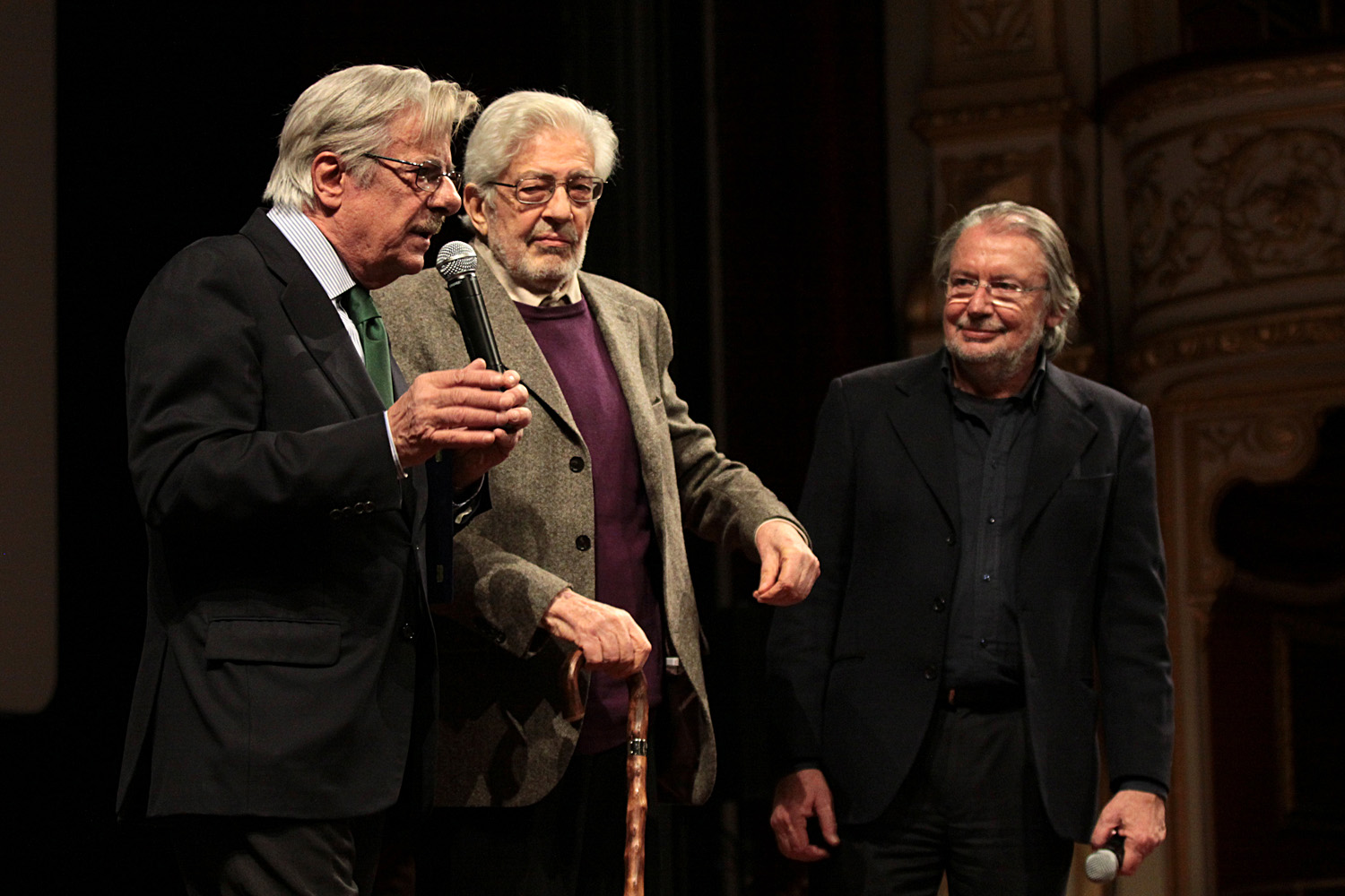 with Giancarlo Giannini, Ettore Scola