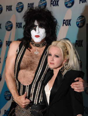 Cyndi Lauper and Paul Stanley at event of American Idol: The Search for a Superstar (2002)
