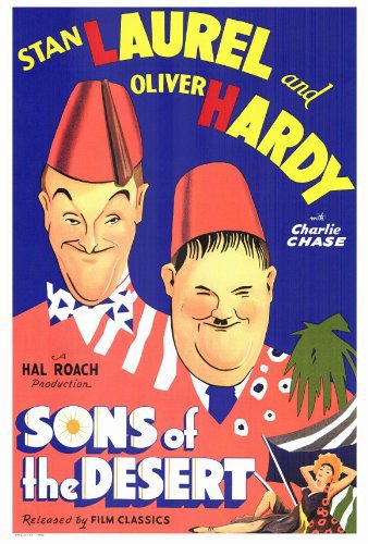 Oliver Hardy and Stan Laurel in Sons of the Desert (1933)