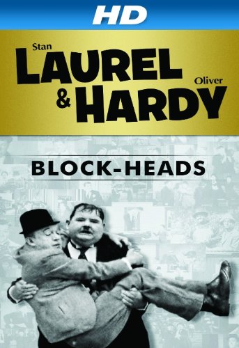 Oliver Hardy and Stan Laurel in Block-Heads (1938)