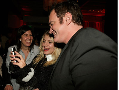 Quentin Tarantino and Mélanie Laurent at event of Negarbingi sunsnukiai (2009)