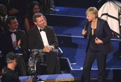 Ellen DeGeneres and Hugh Laurie