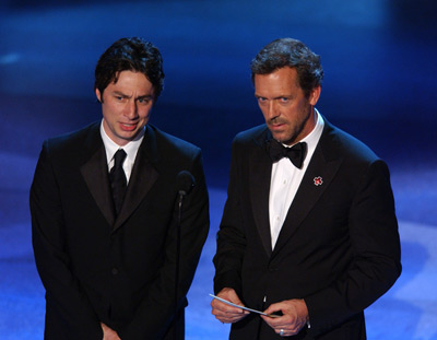 Zach Braff and Hugh Laurie