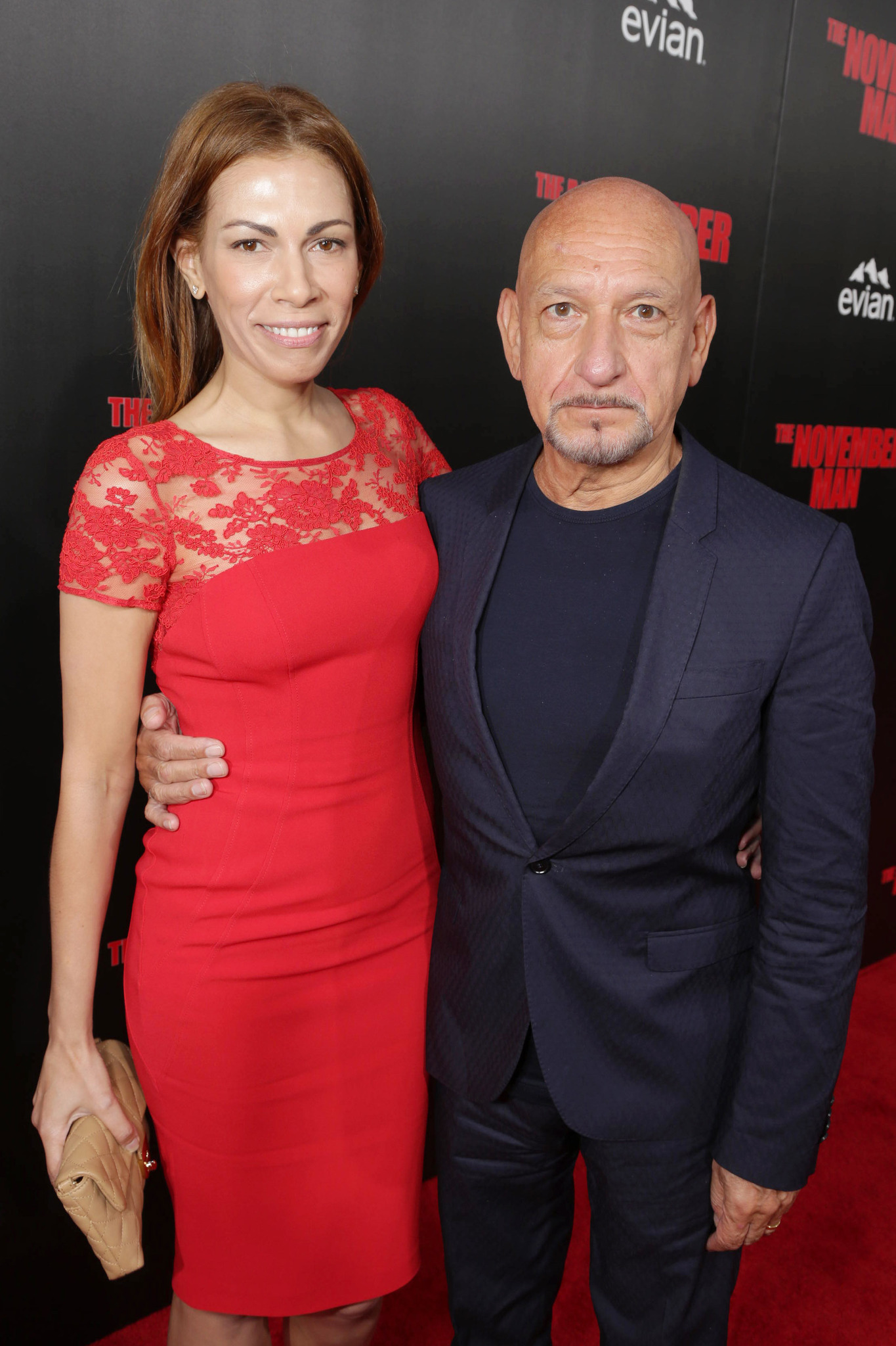 Ben Kingsley and Daniela Lavender at event of Lapkricio zmogus (2014)