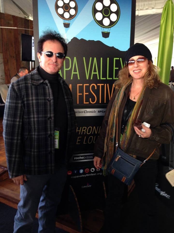 Larry Laverty with Kari Wishingrad at the 2013 Napa Valley Film Festival