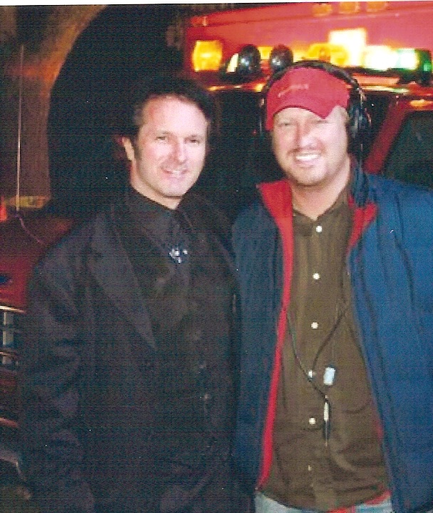 Larry Laverty, and Jeff Solano on the set of 'Dog', Jackson, Michigan