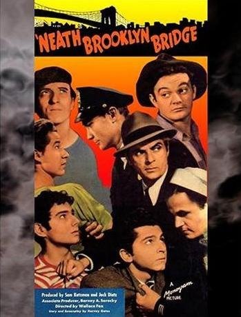 Noah Beery Jr., Leo Gorcey, Huntz Hall, Marc Lawrence and Dave O'Brien in 'Neath Brooklyn Bridge (1942)