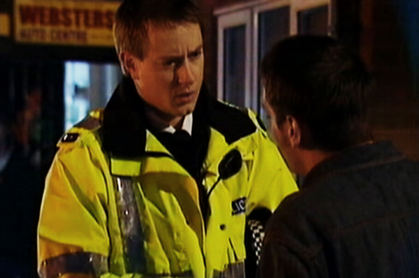 Coronation Street, as PC Glaister, playing alongside Chris Gascoyne in the Tracey Barlow murders Charlie Stubbs storyline.