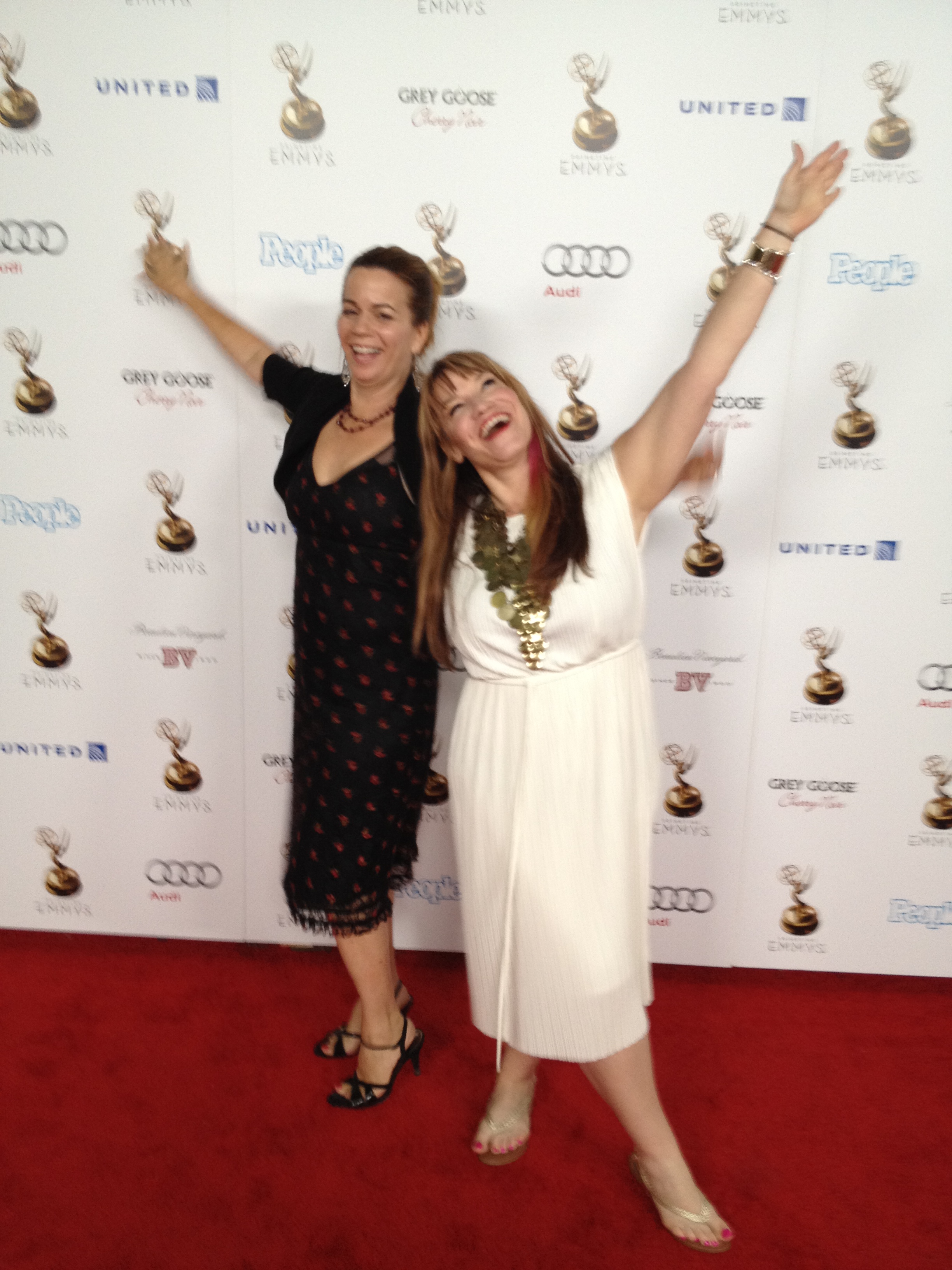 Amber J. Lawson & Lori H Schwartz ATAS IMPG governor @ the 2012 Emmy's performers party