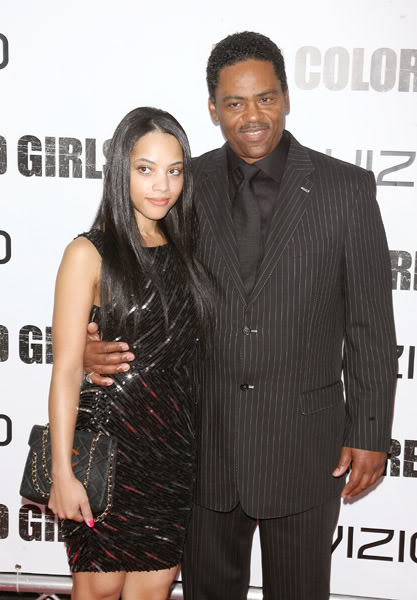 Bianca Lawson and Richard Lawson attend the 'For Colored Girls' premiere