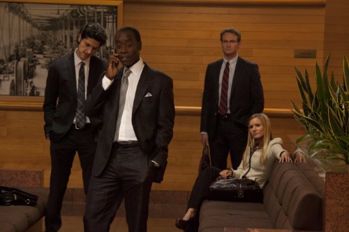 Still of Don Cheadle, Kristen Bell, Josh Lawson and Ben Schwartz in House of Lies (2012)