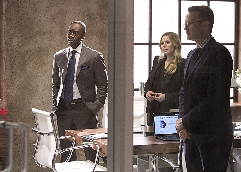 Still of Don Cheadle, Kristen Bell and Josh Lawson in House of Lies (2012)