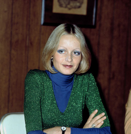 Twiggy at a Foreign Press Conference, c. 1971