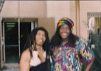 Shane LeMar & Jeffrey Anderson-Gunter On the set of Only The Strong Miami Florida 1993