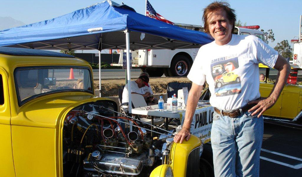 Paul at a car show with a 32 coupe.