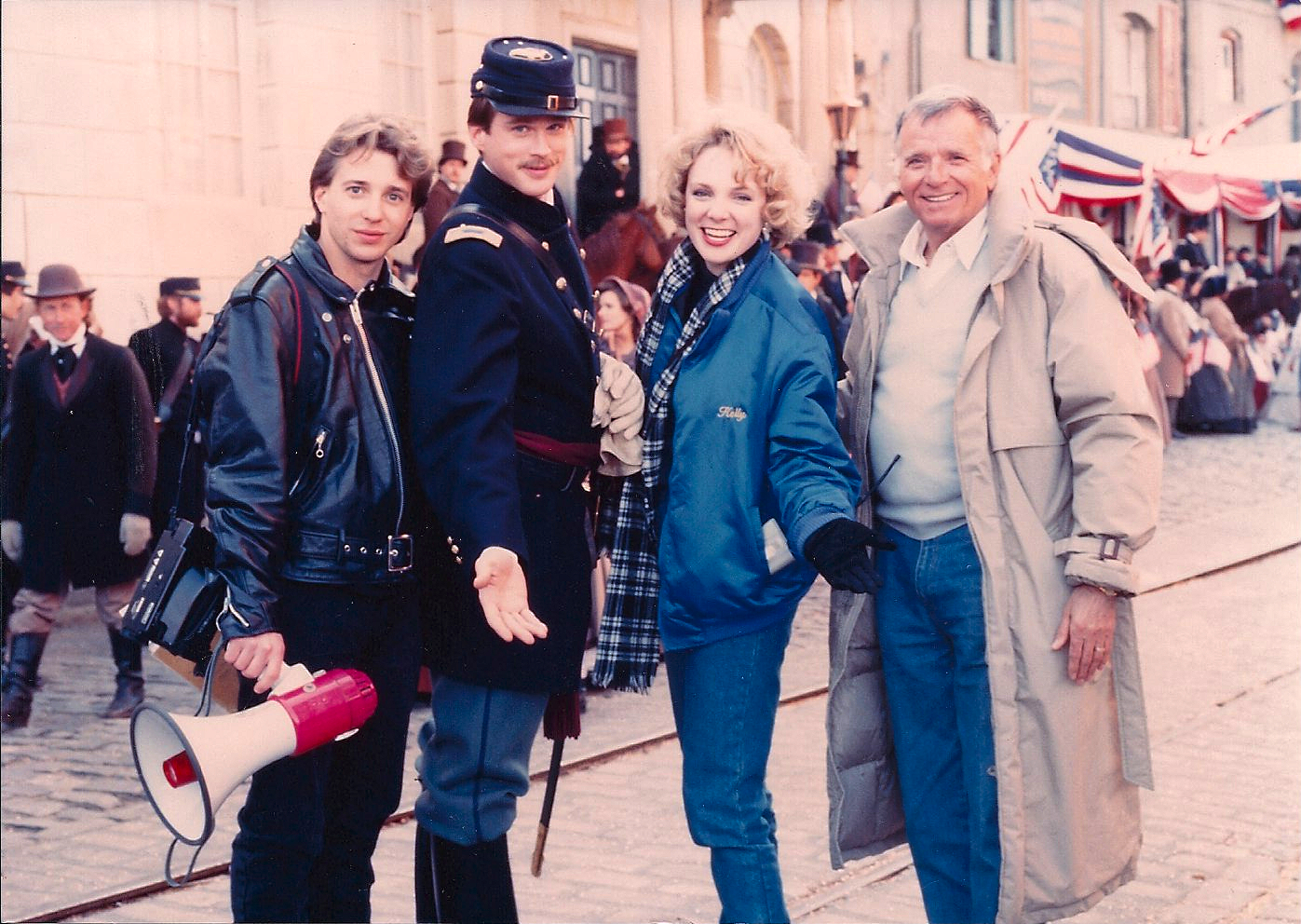 'GLORY' River Street, Savannah, GA Paul Warner, Cary Elwes, Kelly Learman-Browne and Freddie Fields