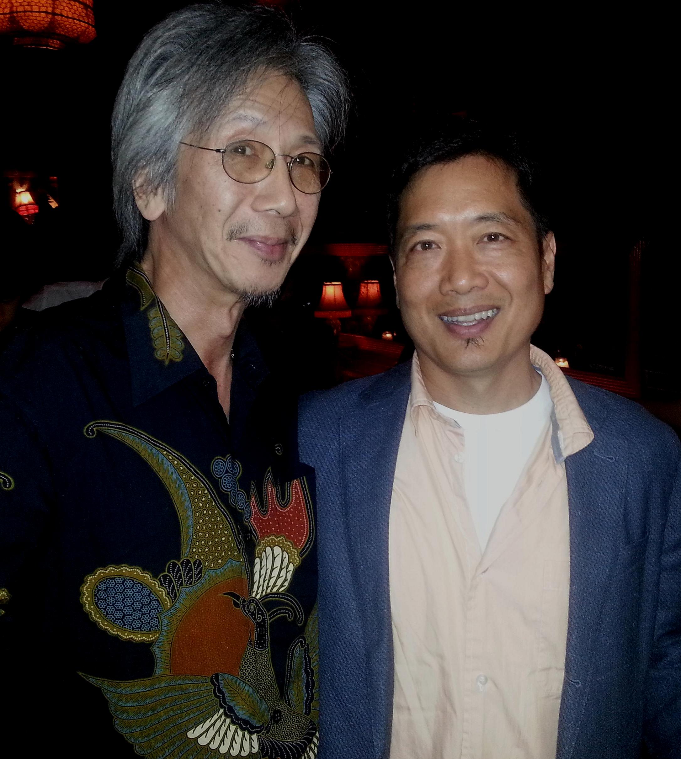 With director Andrew Loo, wrap party 