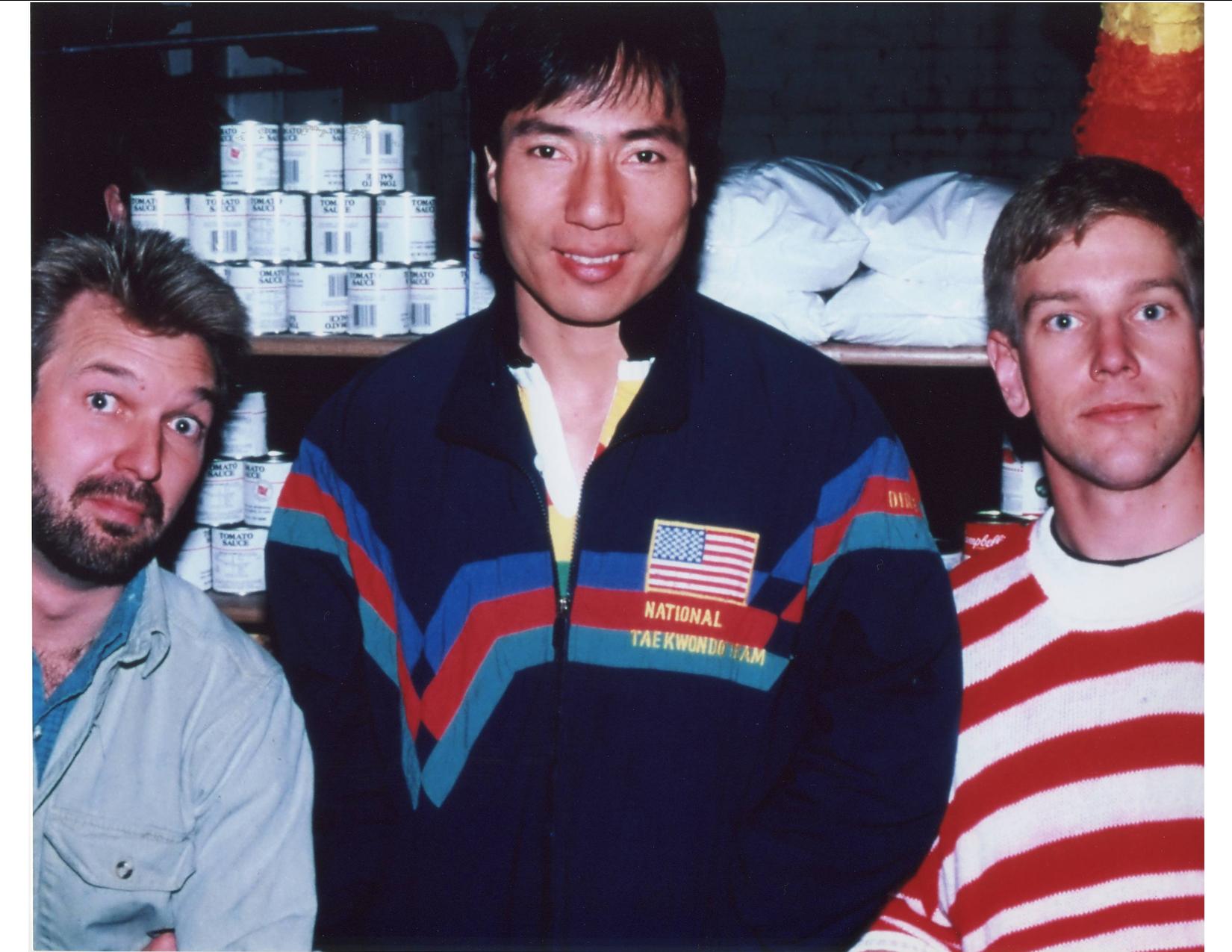 Academy Award winner (Visual Effects) Tim Drnec(left) and Julian Lee on the set of 