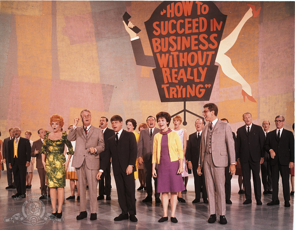 Still of Michele Lee, Robert Morse and Rudy Vallee in How to Succeed in Business Without Really Trying (1967)