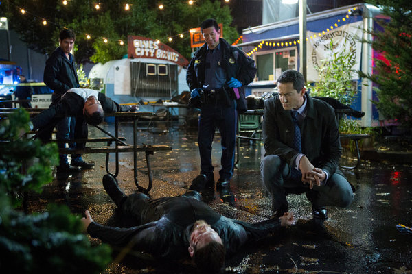 Still of Reggie Lee, David Giuntoli and Sasha Roiz in Grimm (2011)