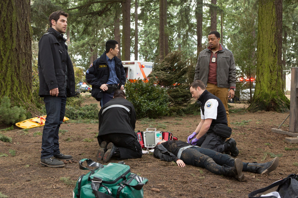 Still of Russell Hornsby, Reggie Lee and David Giuntoli in Grimm (2011)