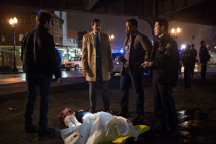 Still of Russell Hornsby, Reggie Lee, David Giuntoli and Sasha Roiz in Grimm (2011)