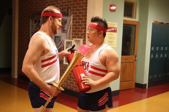 Still of Evan Arnold and Rex Lee in Suburgatory (2011)