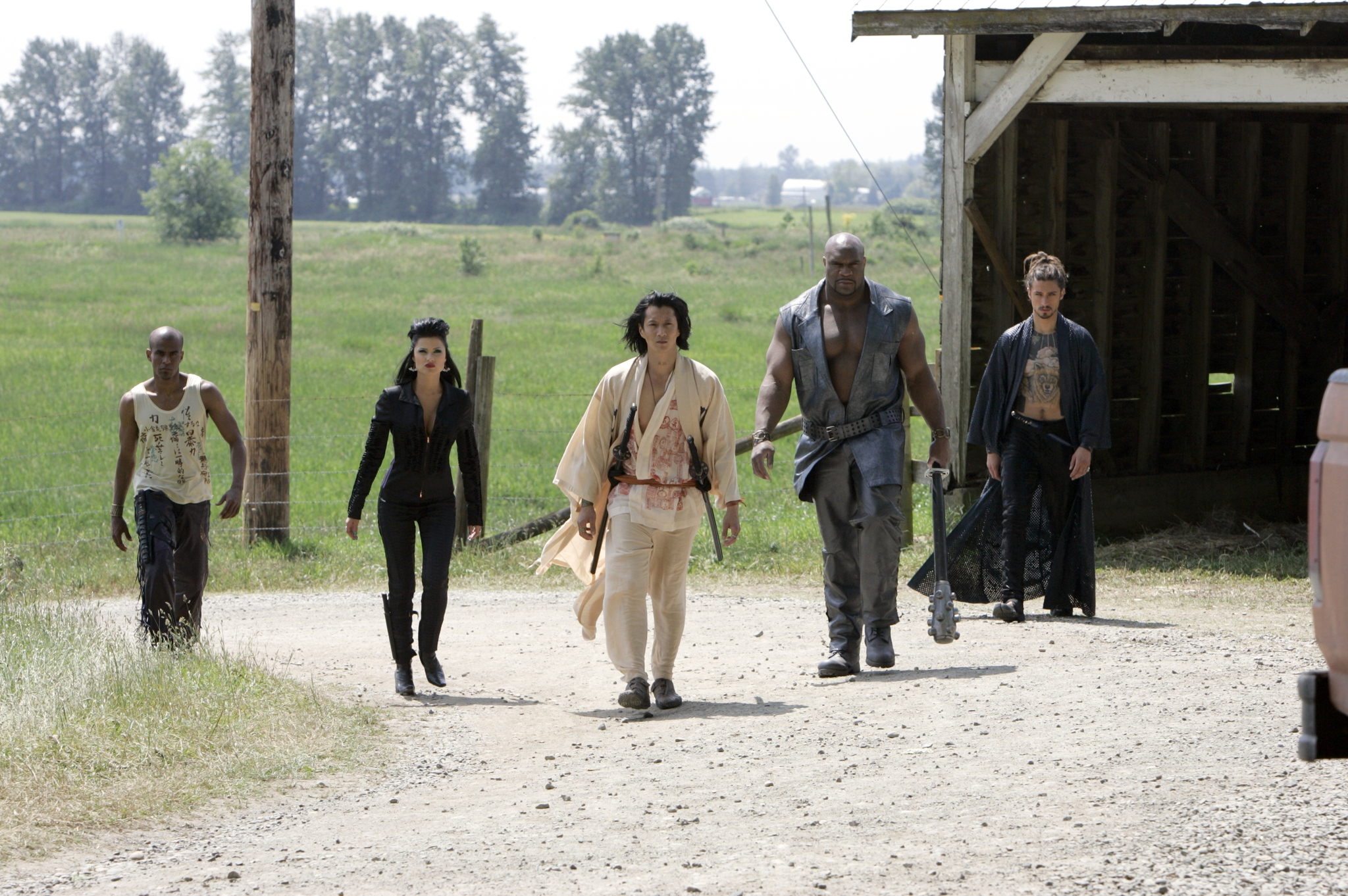 Still of Will Yun Lee, Natassia Malthe, Bob Sapp and Chris Ackerman in Elektra (2005)