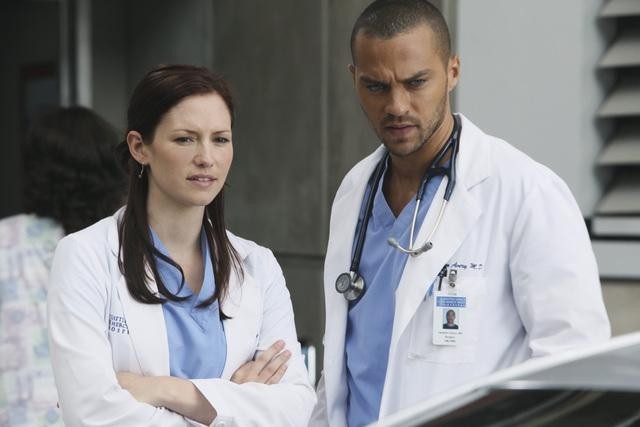 Still of Chyler Leigh and Jesse Williams in Grei anatomija (2005)