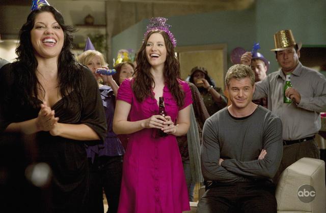 Still of Eric Dane, Chyler Leigh and Sara Ramirez in Grei anatomija (2005)