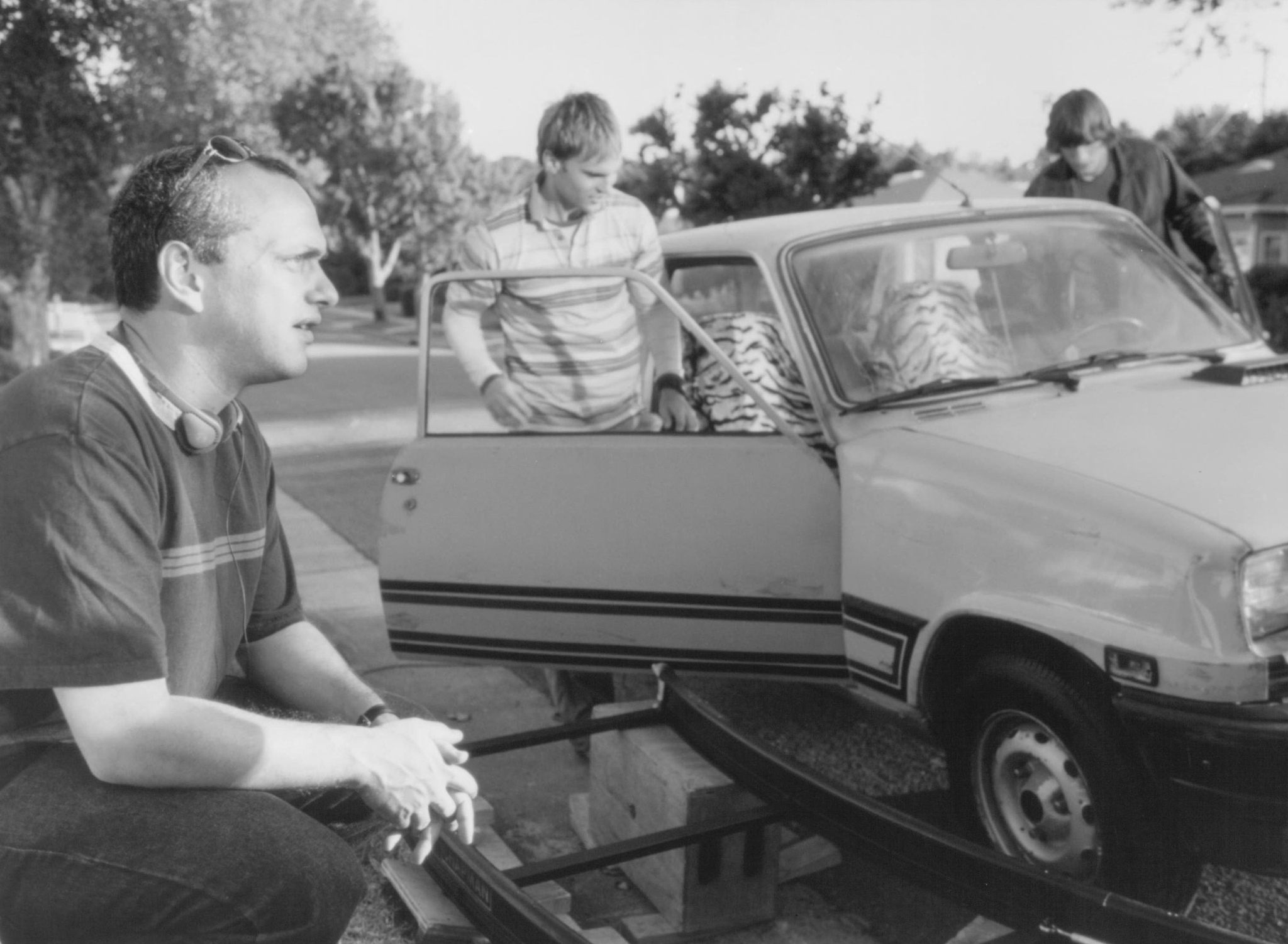 Still of Ashton Kutcher, Seann William Scott and Danny Leiner in Zasine, kur mano automobilis? (2000)