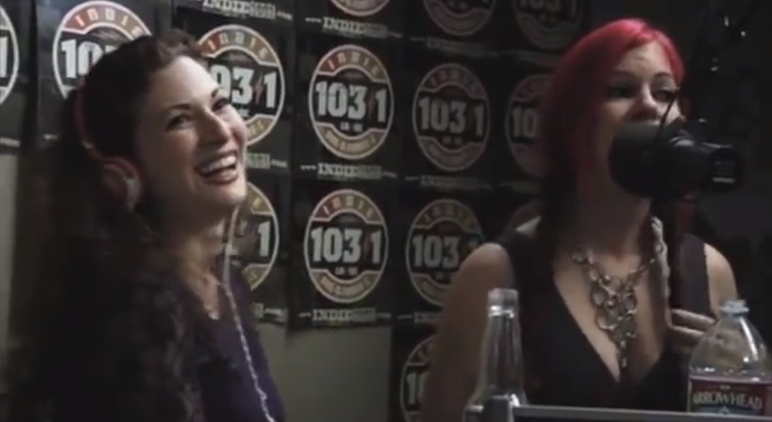 Darrah on SuicideGirls Radio on Indie 103.1 with Rock of Love's Lacey Conner
