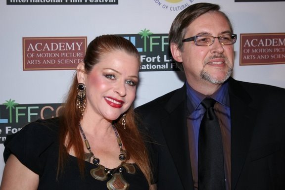 Director Jozef Lenders and his wife Lora Lenders at a film premiere