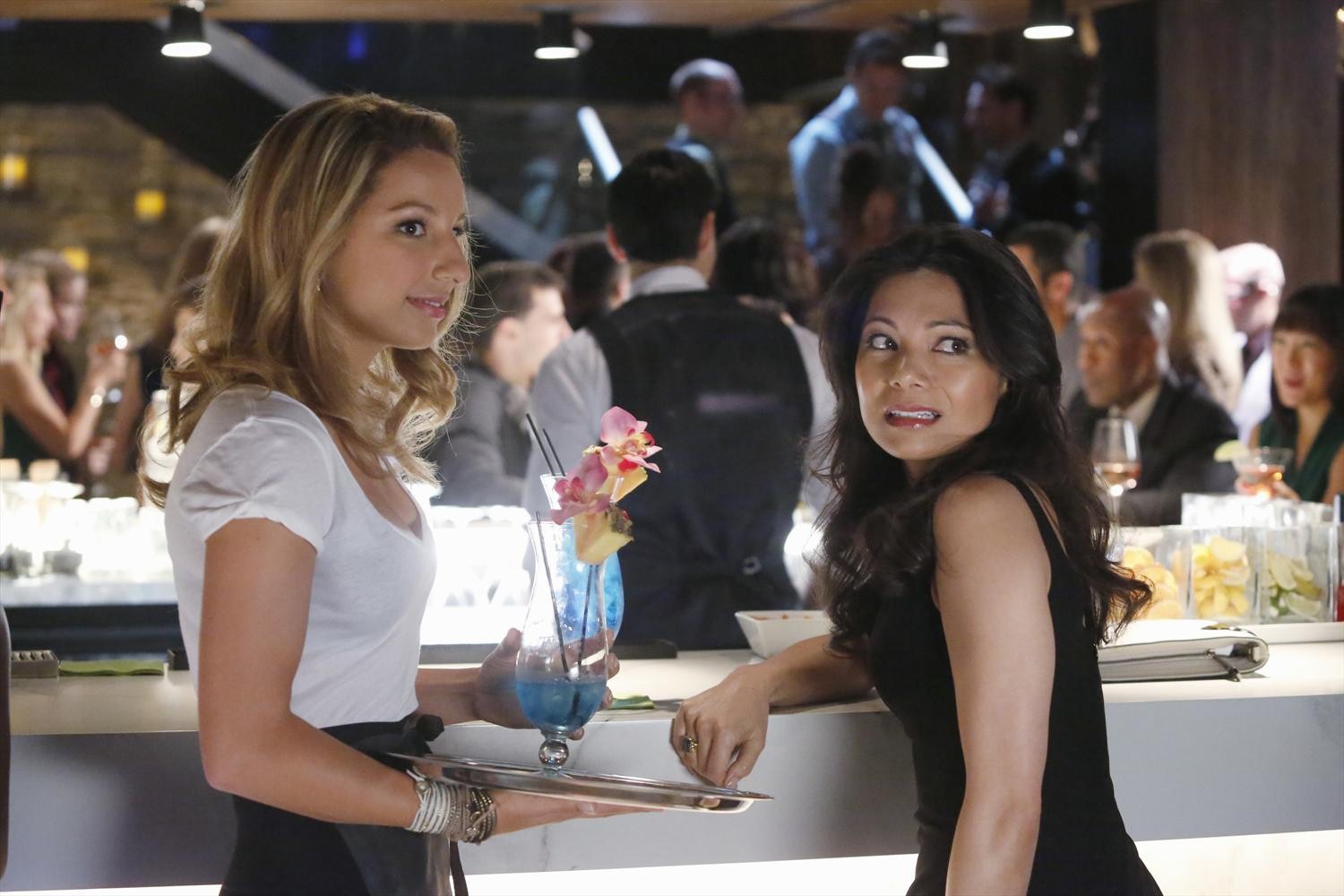 Still of Vanessa Lengies and Ginger Gonzaga in Mixology (2013)