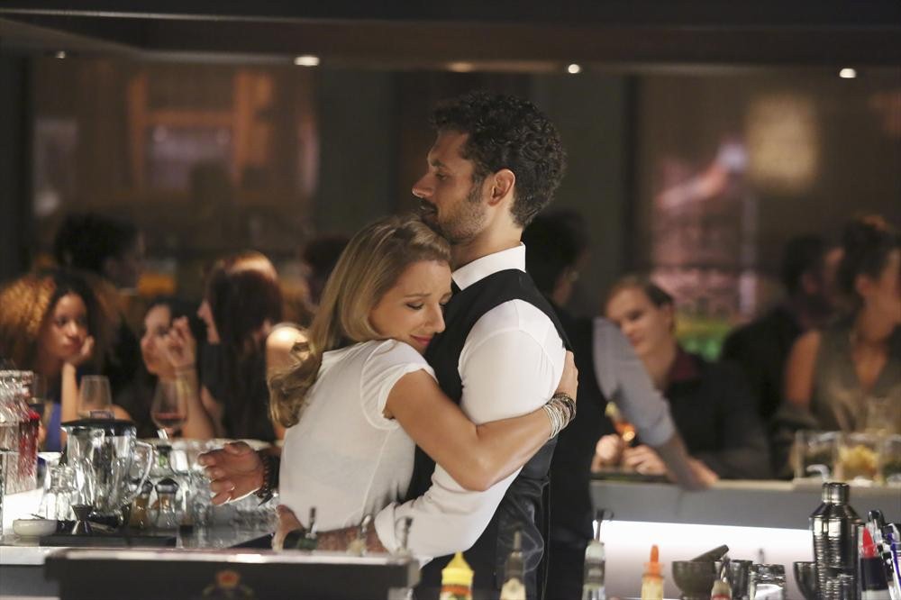 Still of Vanessa Lengies and Adan Canto in Mixology (2013)