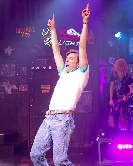 Tom Lenk's Broadway debut in Rock of Ages.