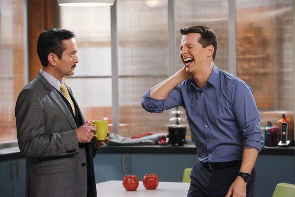 Still of Sean Hayes and Thomas Lennon in Sean Saves the World (2013)