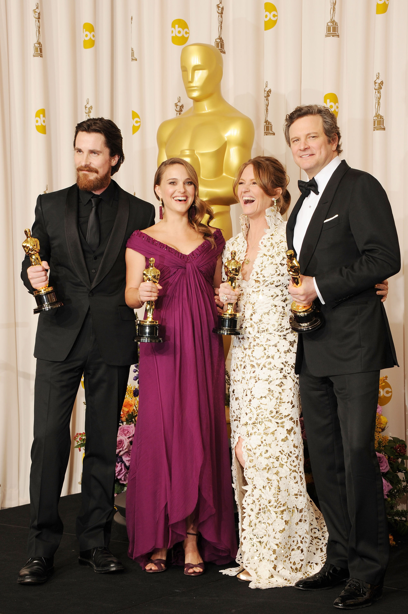 Colin Firth, Natalie Portman, Christian Bale and Melissa Leo