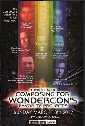Wondercon March 2012 Poster for Panel