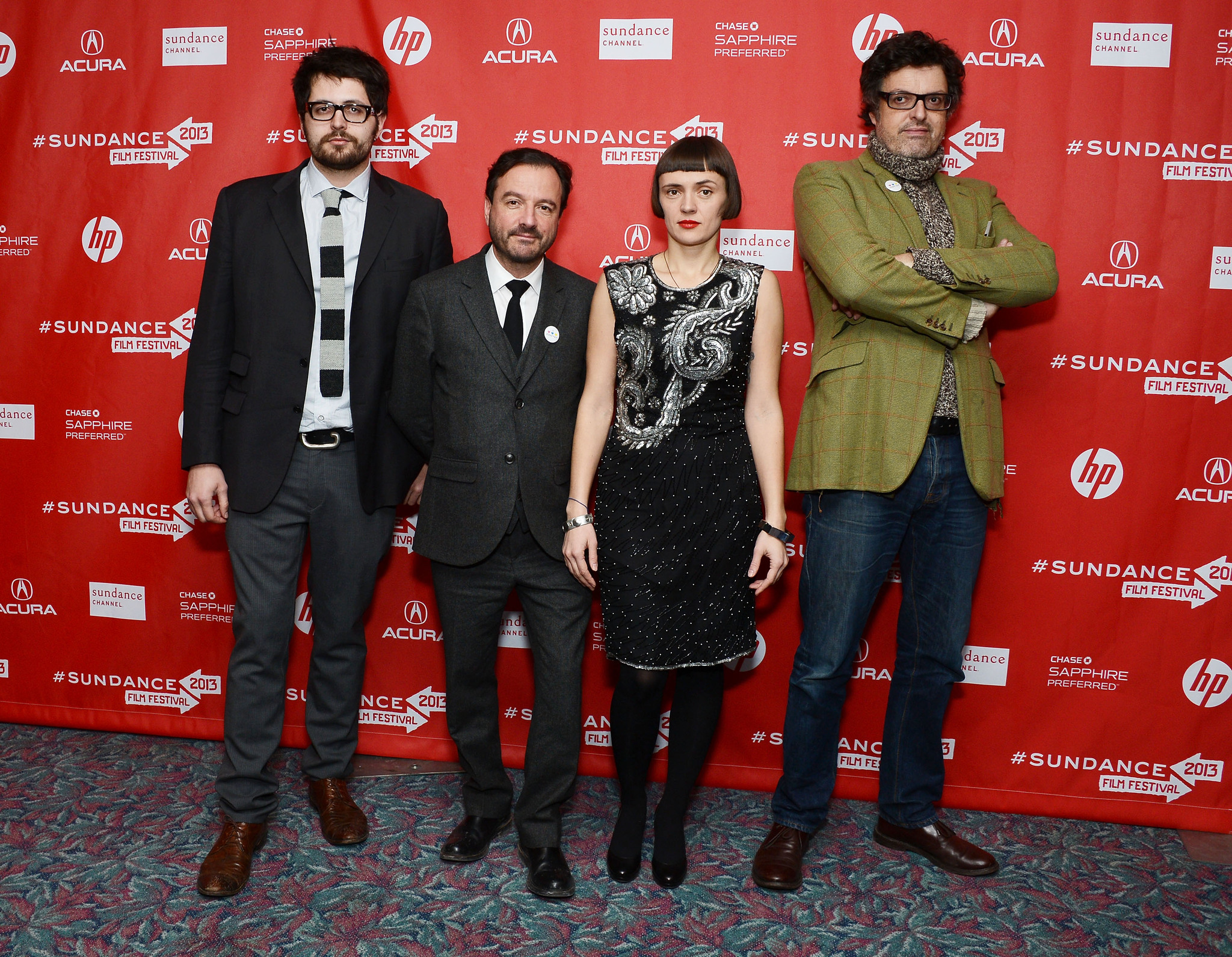 Mike Lerner, Maxim Pozdorovkin, Martin Herring and Xenia Grubstein at event of Pokazatelnyy protsess: Istoriya Pussy Riot (2013)