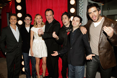 Quentin Tarantino, Lawrence Bender, Samm Levine, Eli Roth, B.J. Novak, Diane Kruger and Omar Doom at event of Negarbingi sunsnukiai (2009)